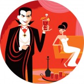 Dracula Cocktail Badge